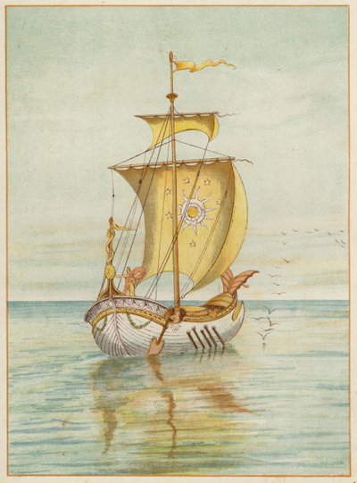 Perseus a Andromeda na vodě (barva litho) od Thomas Ralph Spence