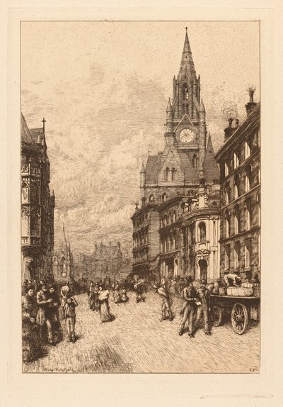Radnice, Manchester od Thomas Riley