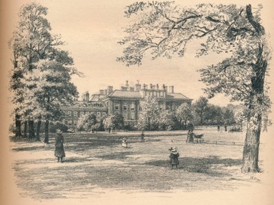 Jižní fronta Kensingtonského paláce, 1902 od Thomas Robert Way