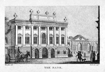 Bank of England, City of London, c1800. od Thomas Rothwell