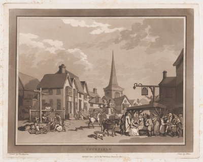 Cuckfield An Excursion to Brighthelmstone, 1. června 1790., 1. června 1790. Tvůrci: Thomas Rowlandson, Samuel Alken. od Thomas Rowlandson, Samuel Alken