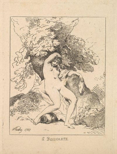 Bacchante, 1787. od Thomas Rowlandson