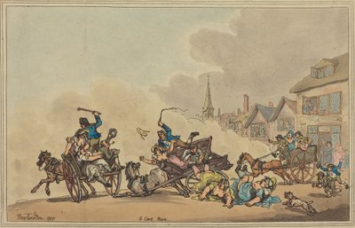 Závod s vozíky od Thomas Rowlandson