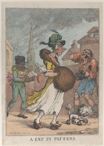 Kočka v Pattens, 1812., 1812. od Thomas Rowlandson