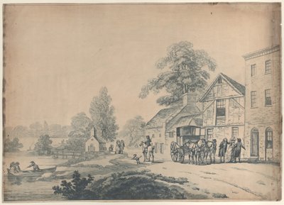 Kočár před hostincem od Thomas Rowlandson
