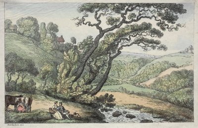 Pohled na Cornwall od Thomas Rowlandson