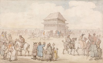 Přeplněná dostihová akce od Thomas Rowlandson