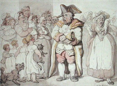 Výkřik pro kočku (pero a inkoust a akvarel na papíře) od Thomas Rowlandson