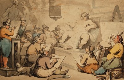 holandská akademie, od Thomas Rowlandson