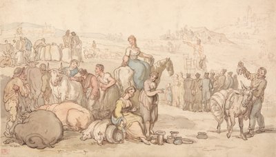 Venkovský jarmark od Thomas Rowlandson