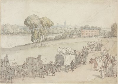 Pohřební průvod od Thomas Rowlandson