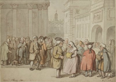 Skupina načrtnutá v Římě, 1770-1820 od Thomas Rowlandson