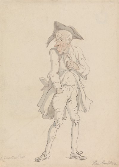 Básník z Grub Street od Thomas Rowlandson