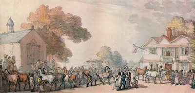 A Horse Fair v Southamptonu, c1820, 1918 od Thomas Rowlandson