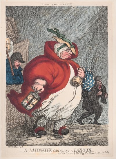 Porodní bába jde do práce, 12. února 1811, 12. února 1811. od Thomas Rowlandson