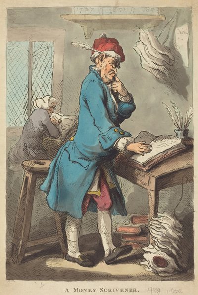 Účetní od Thomas Rowlandson