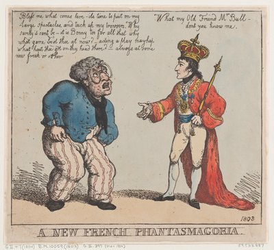 Nová francouzská fantasmagorie, 1803, 1803. od Thomas Rowlandson