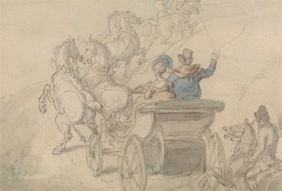 Phaeton a šest od Thomas Rowlandson