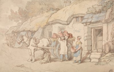Hrnčíř, který odchází od Thomas Rowlandson