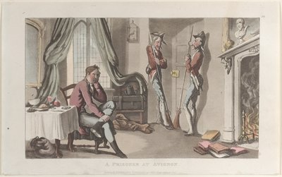 Vězeň v Avignonu, z Journal of Sentimental Travels v jižních provinciích F..., 1820. od Thomas Rowlandson