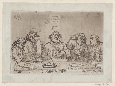 A Rotation Office, [8. června 1774] 1779 reedice. [8. června 1774] 1779 reedice. od Thomas Rowlandson
