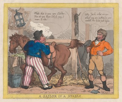 Námořník ve stáji, 25. listopadu 1805, 25. listopadu 1805. od Thomas Rowlandson