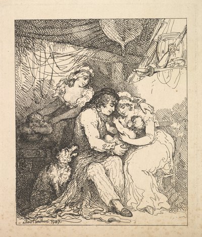 Rodina námořníků, 1787. od Thomas Rowlandson