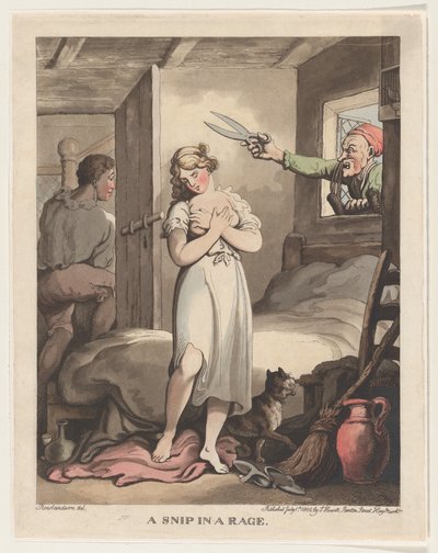 Snip in a Rage, 1. července 1802, 1. července 1802. od Thomas Rowlandson