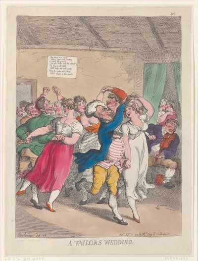 Svatba krejčího, 20. února 1814, 20. února 1814. od Thomas Rowlandson