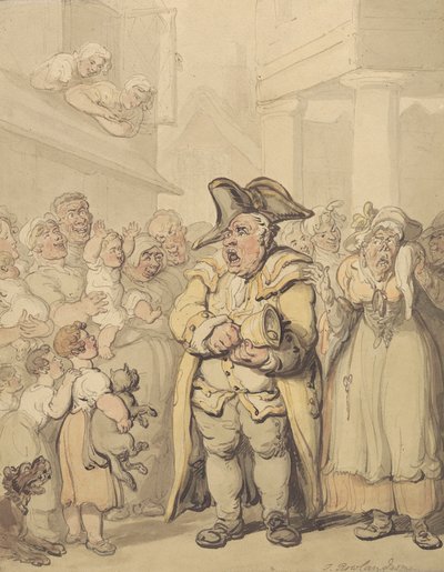 Městský křikloun od Thomas Rowlandson