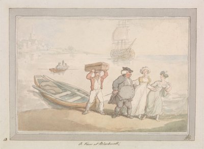 Pohled na Blackwall od Thomas Rowlandson