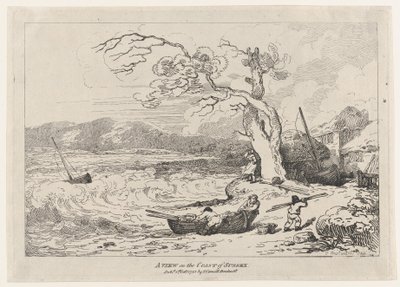 Pohled na pobřeží Sussexu, 1. října 1785, 1. října 1785. od Thomas Rowlandson