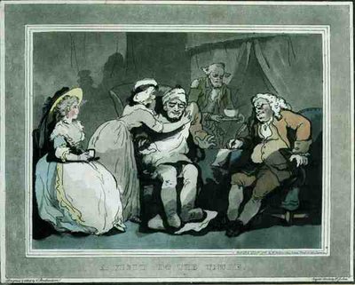 "Návštěva u strýce", akvatinovaný Francisem Jukesem (1747-1812), hospoda. od E. Jacksona od Thomas Rowlandson