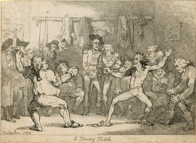Šermířský zápas od Thomas Rowlandson