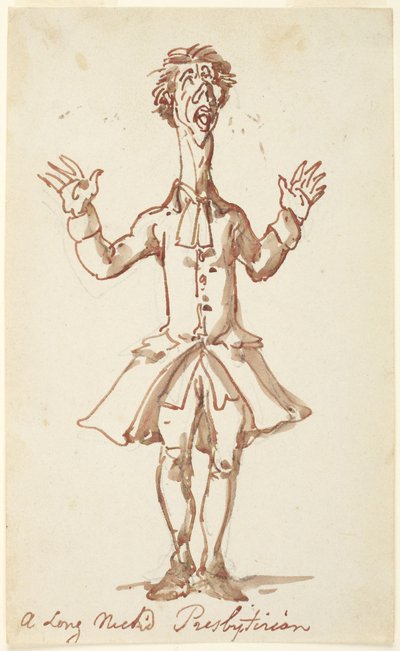 Presbyterián s dlouhým krkem od Thomas Rowlandson