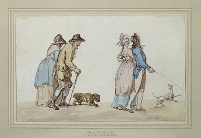 Věk a mládí, od Thomas Rowlandson