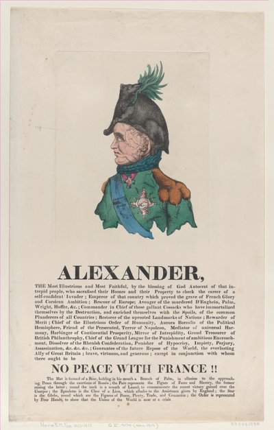 Alexander, duben 1814, duben 1814. od Thomas Rowlandson