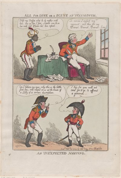All for Love or A Scene at Weymouth, An Unexpected Meeting, 26. února 1809., 26. února 1809. od Thomas Rowlandson