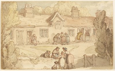 Alms House of Tottenham od Thomas Rowlandson