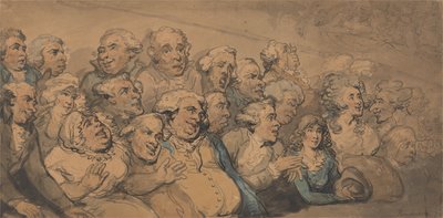 Publikum v divadle Drury Lane od Thomas Rowlandson