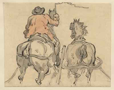 Anglický postilion od Thomas Rowlandson