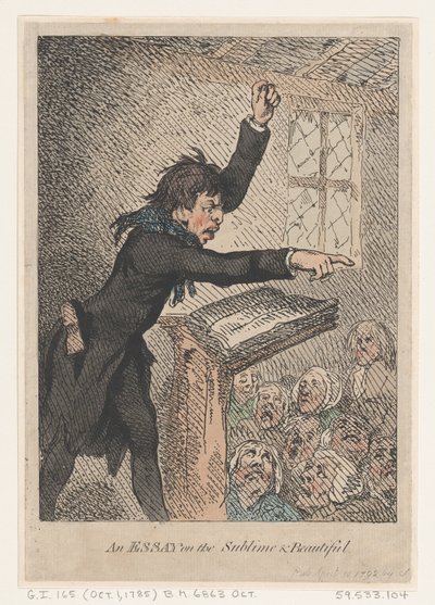 Esej o vznešeném a krásném, 10. dubna 1792, 10. dubna 1792. od Thomas Rowlandson