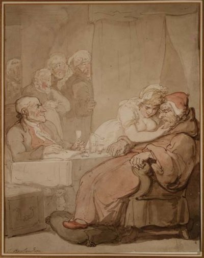 Oko na vůli (pero a inkoust, akvarel) od Thomas Rowlandson