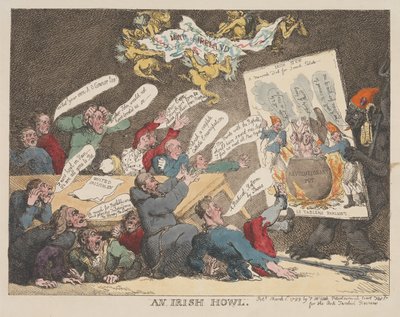 Irský výkřik od Thomas Rowlandson