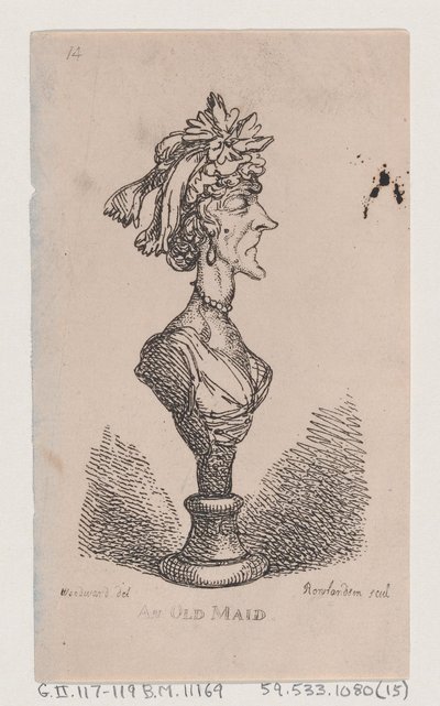 Stará panna, 1808., 1808. od Thomas Rowlandson