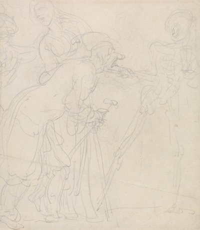 Stařec, s nímž si smrt pohrává od Thomas Rowlandson