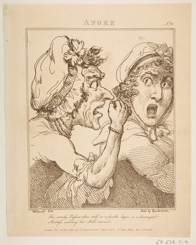 Anger, 21. ledna 1800. od Thomas Rowlandson