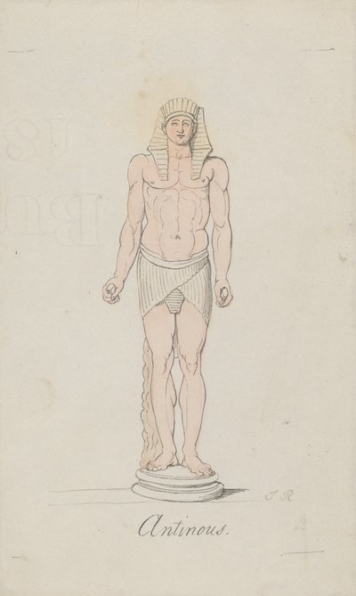 Antinous jako Osiris od Thomas Rowlandson