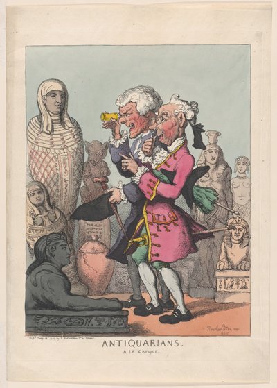 Antikvariáty a la Greque, 14. července 1805., 14. července 1805. od Thomas Rowlandson