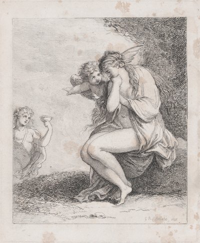Ariadna na Naxu Přiblížil se Bacchus, ca. 1790, ca. 1790. od Thomas Rowlandson